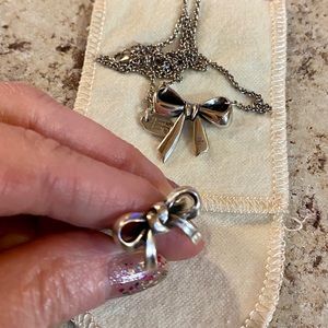 James Avery retired Bow Necklace and Ring.
